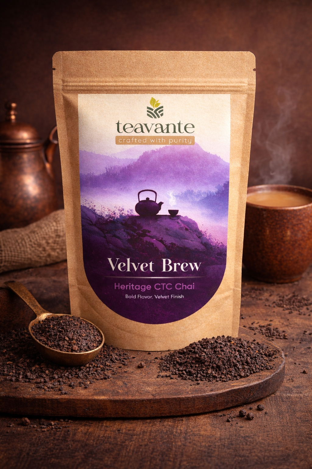 Velvet Brew strong CTC tea for kadak chai