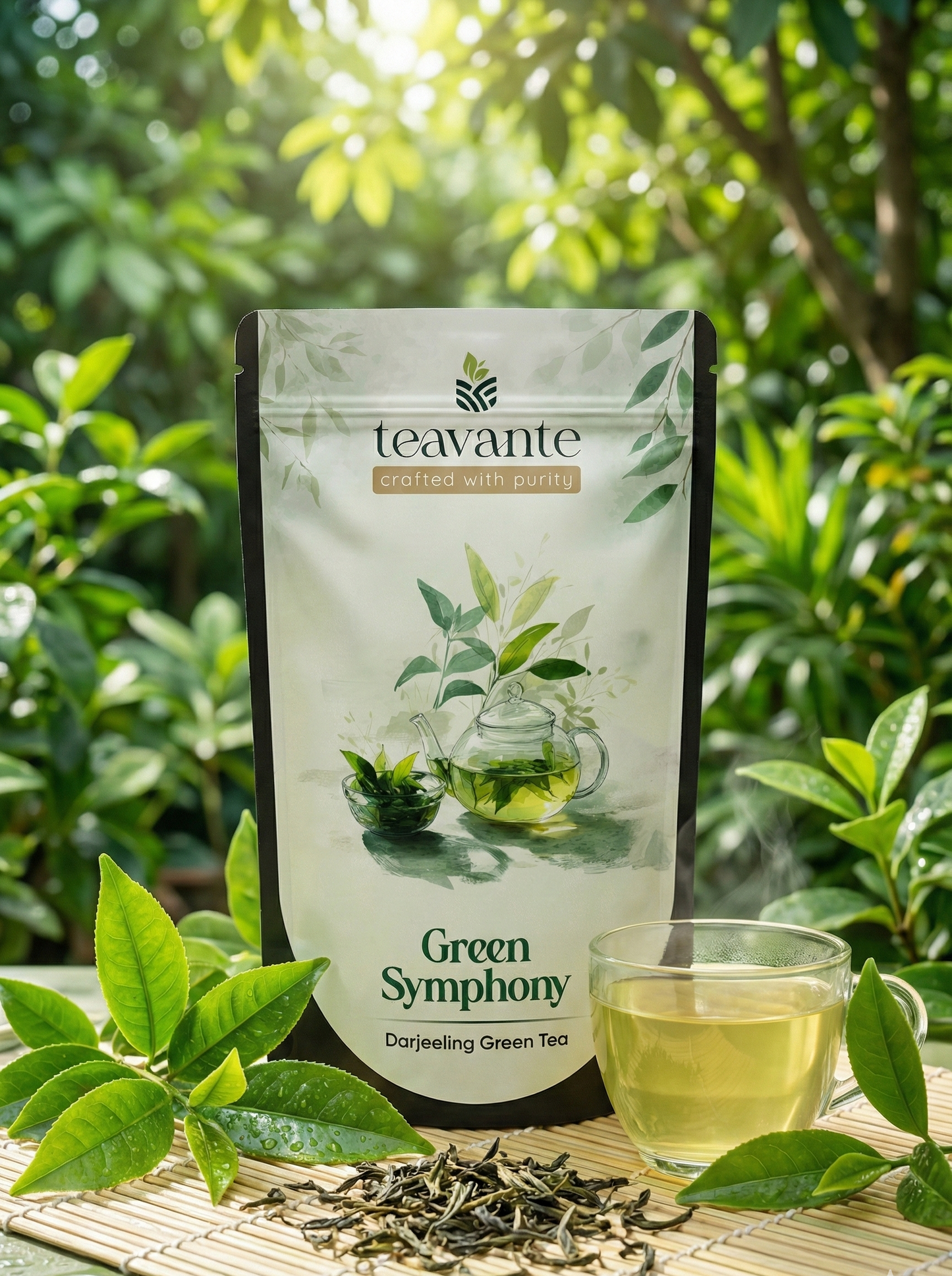 Green Symphony Darjeeling green tea loose leaves