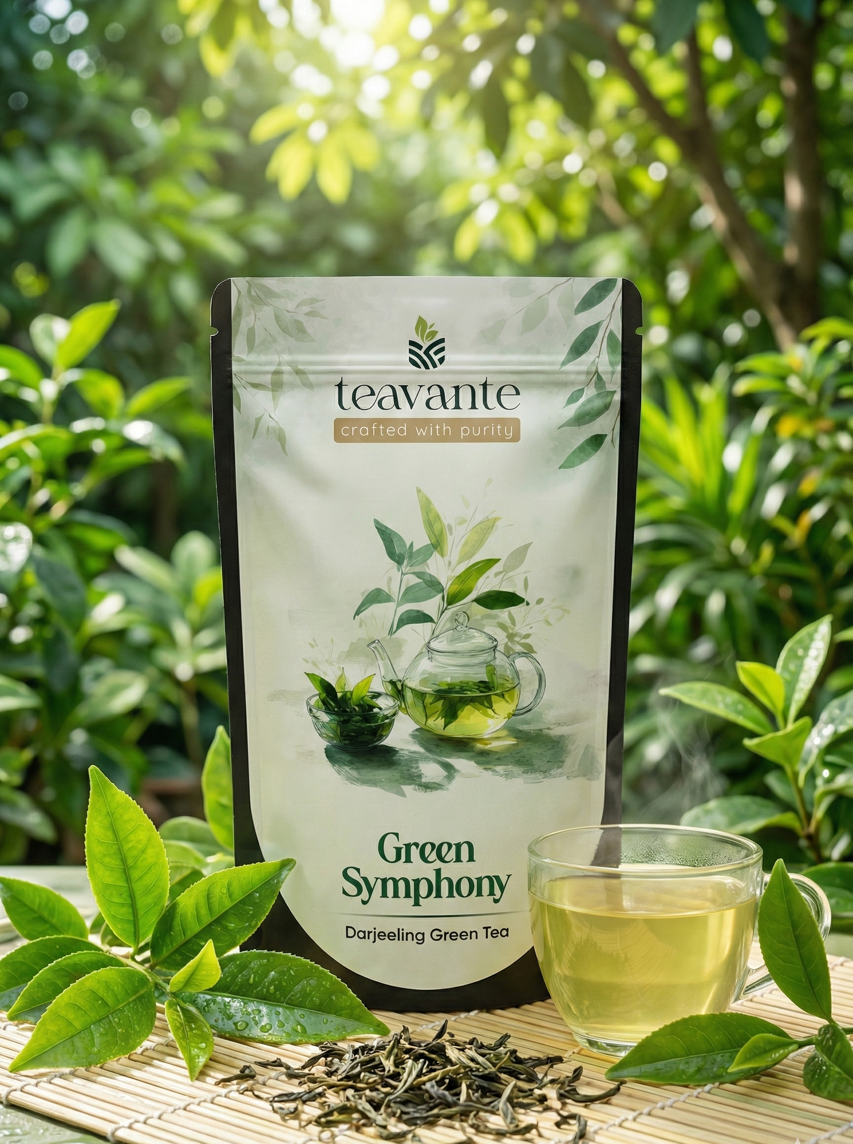 Green Symphony Darjeeling green tea loose leaves