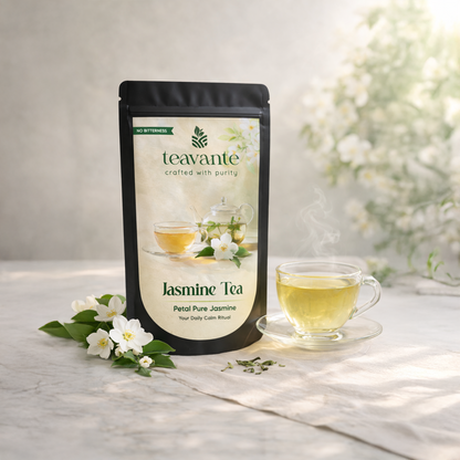 Petal Pure Jasmine green tea with jasmine flowers
