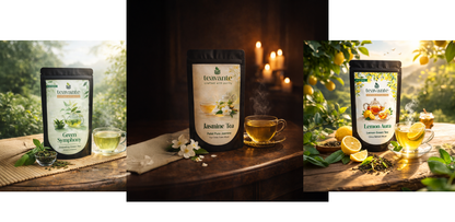 Green Tea Combo pack of 3 – Lemon Aura, Green Symphony, Petal Pure Jasmine